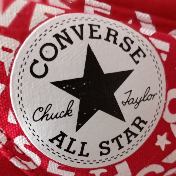 'CONVERSE ALL STAR' Chuck Taylor Red/White Size 13 EUC - Picture 8 of 15
